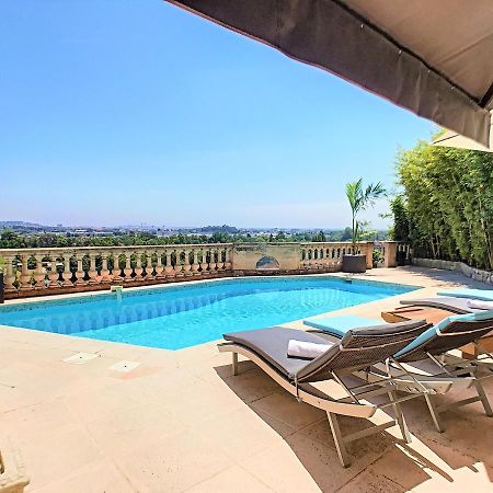 3 Bedrooms Villa Near Cannes - Pool & Jacuzzi - Sea View Мандельє-ла-Напуль Екстер'єр фото