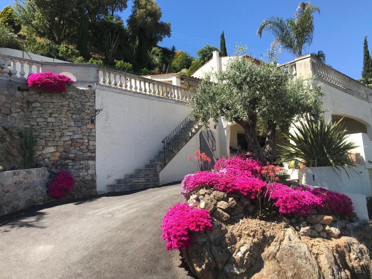 3 Bedrooms Villa Near Cannes - Pool & Jacuzzi - Sea View Мандельє-ла-Напуль Екстер'єр фото