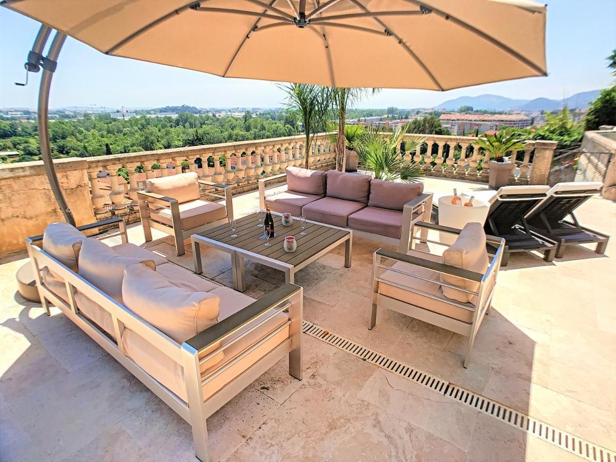 3 Bedrooms Villa Near Cannes - Pool & Jacuzzi - Sea View Мандельє-ла-Напуль Екстер'єр фото